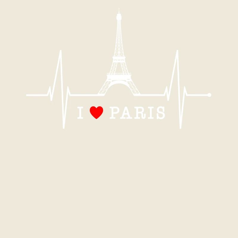 Paris Skyline Heartbeat Eiffel Tower France