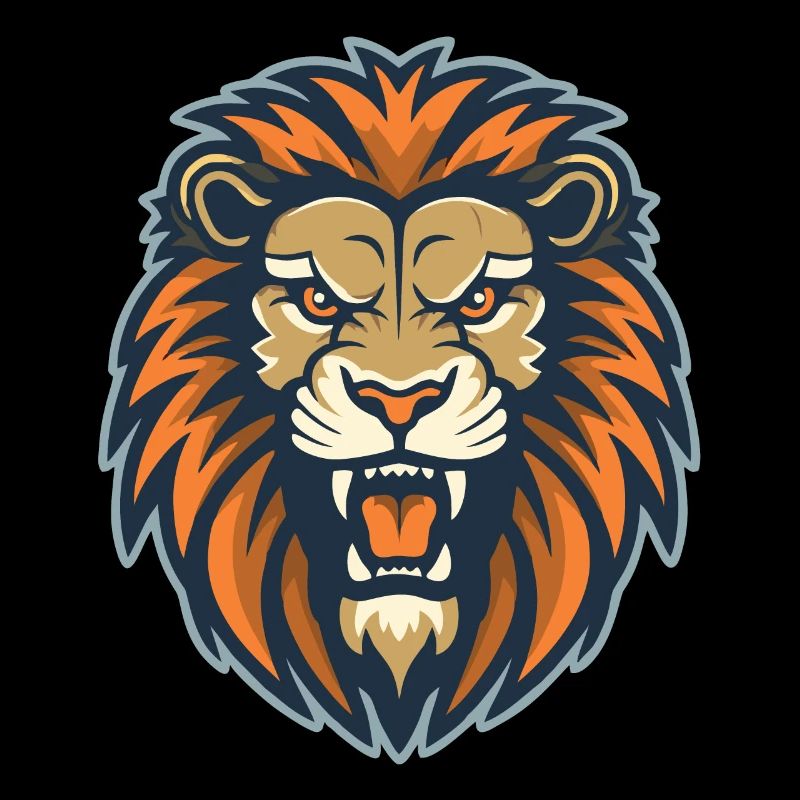 Ein brüllender Löwe