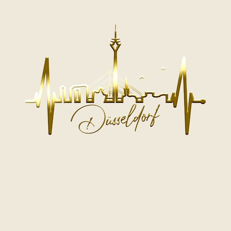 Dusseldorf Skyline Heartbeat Cher Düsseldorf