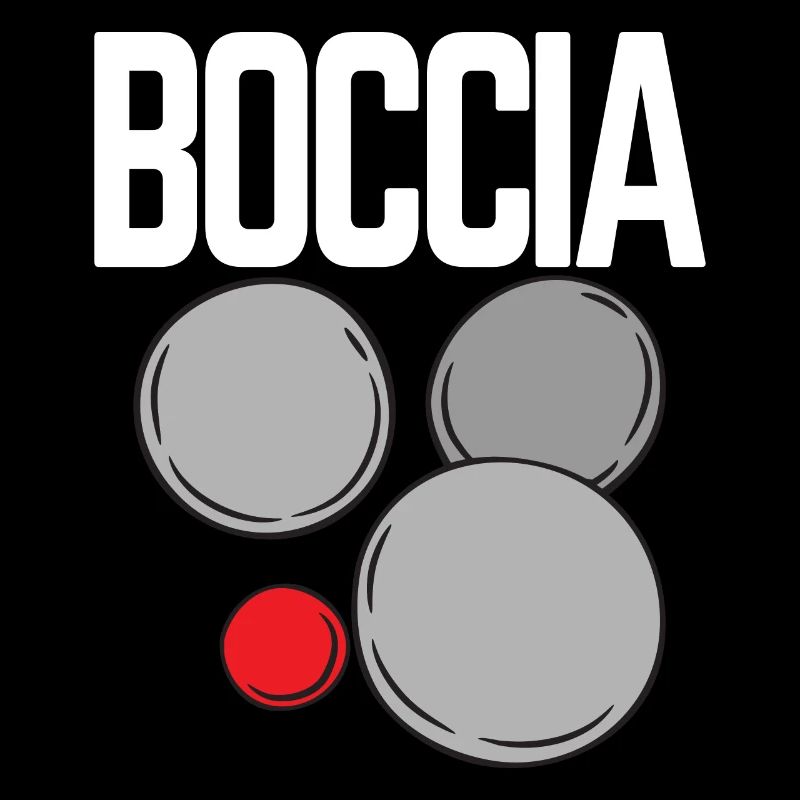 Bocciaspieler Bekleidung mit Boccia Kugeln Boccia