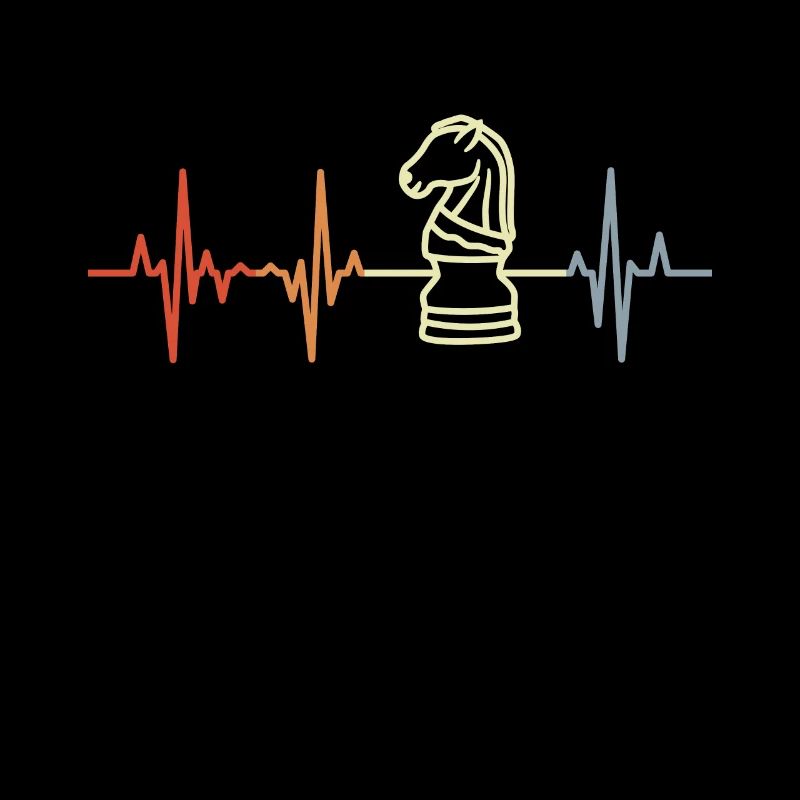Échecs Heart Palpitations Retro Look