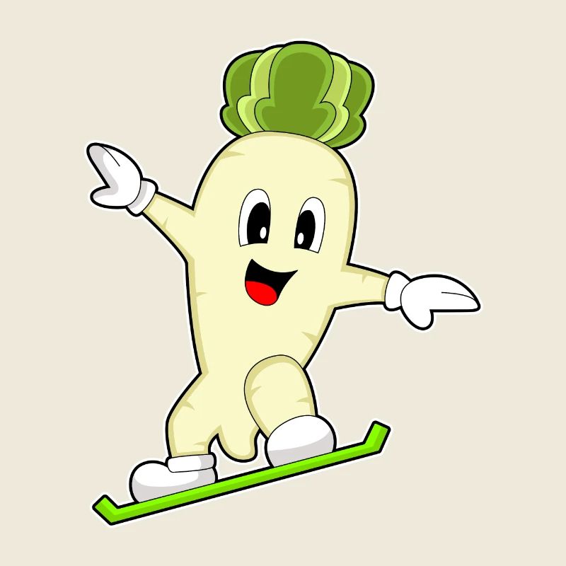 Snowboardeur radis Snowboard