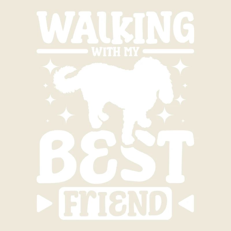 Marcher avec mon meilleur ami cockapoo