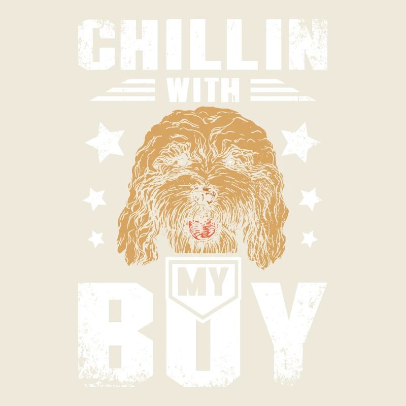 chillin with my cockapoo boy