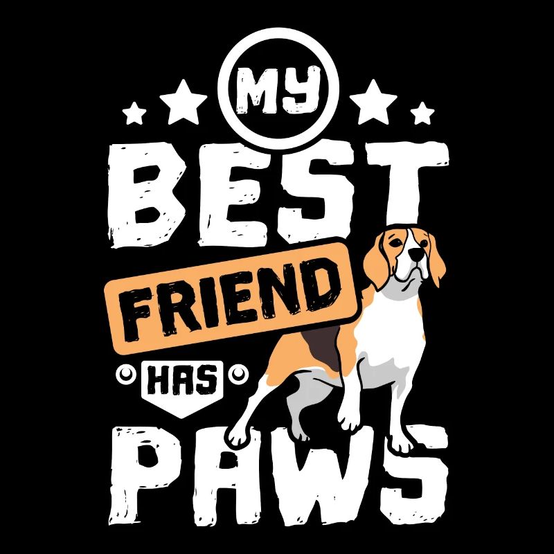 My beagle best friend has paws