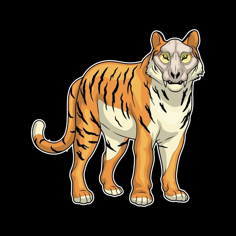 Masque de crâne de tigre
