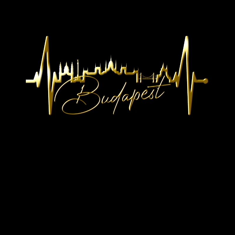 Budapest Skyline Heartbeat Hungary Heart Budapester