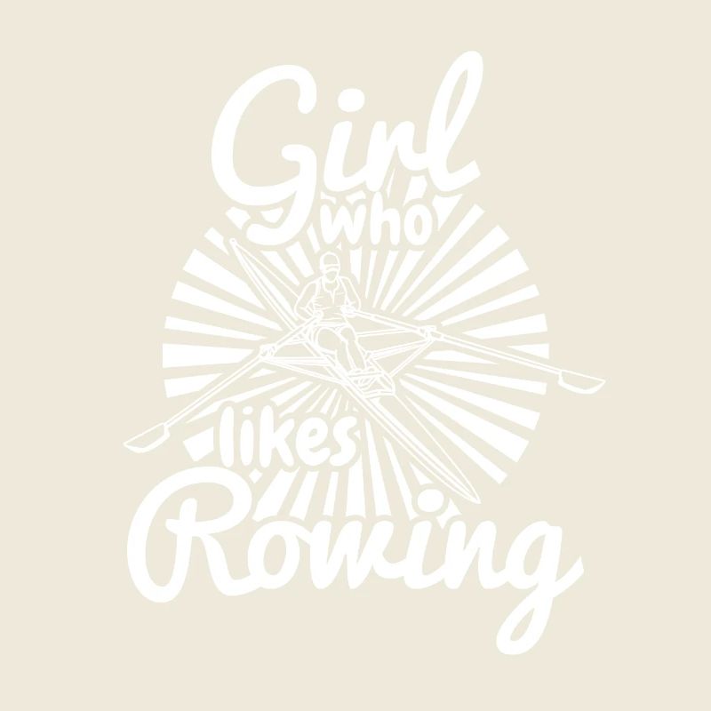 Mädchen das gerne rudert