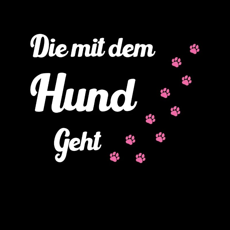 Die mit dem Hund geht Hunde Mama