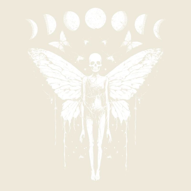 Fairycore Skeleton Moon Phases Fairy Grunge Gothic