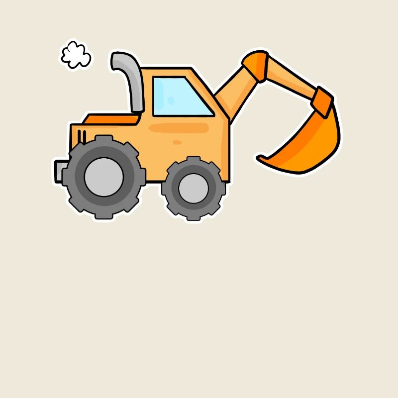 Excavator Construction Site Heavy Machinery Gift