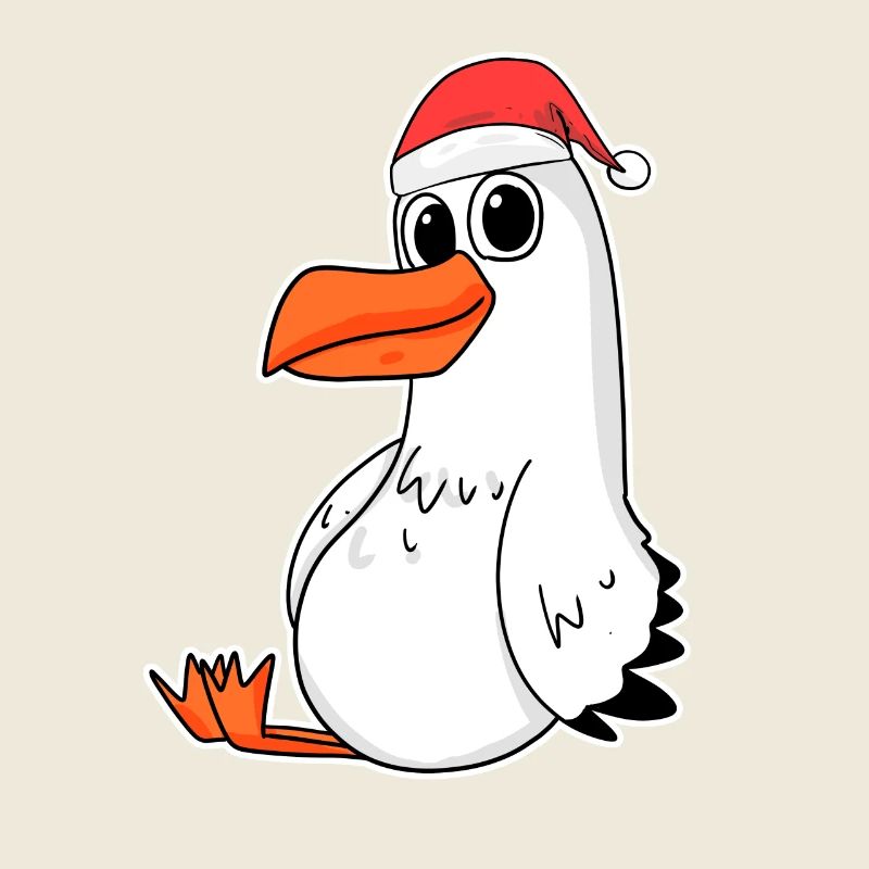 Möwe Weihnachten