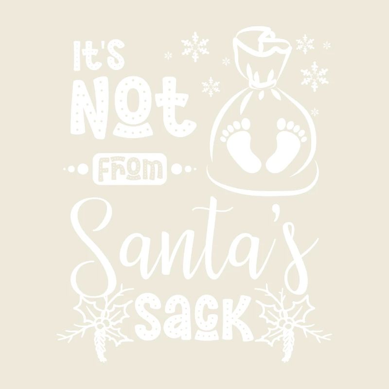 Drôle de Noël enceinte pas du sac du père Noël