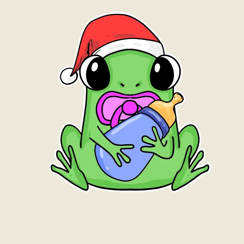 Frosch Baby Weihnachten