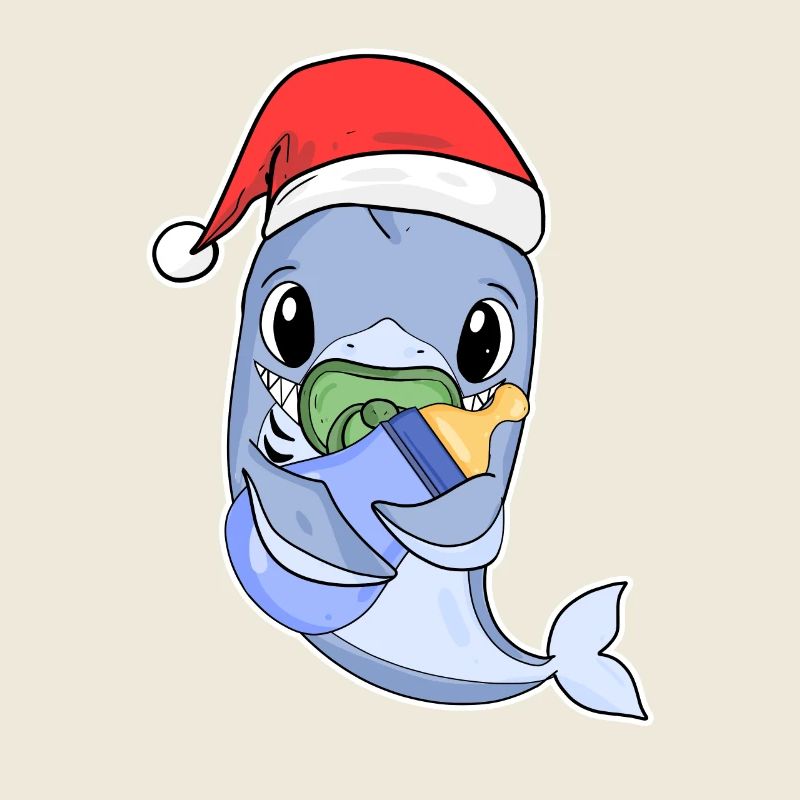 Requin bébé Noël