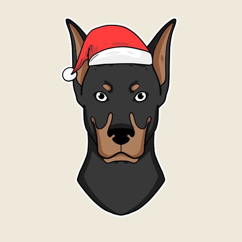 Doberman chien Animal Noël