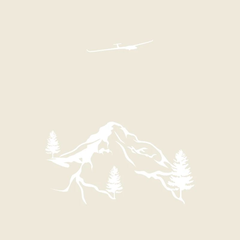 Drawn Glider Flight Mountains Sailplane Pilot