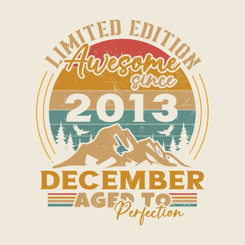 Dezember 2013 Vintage Retro Geburtstagsgeschenk