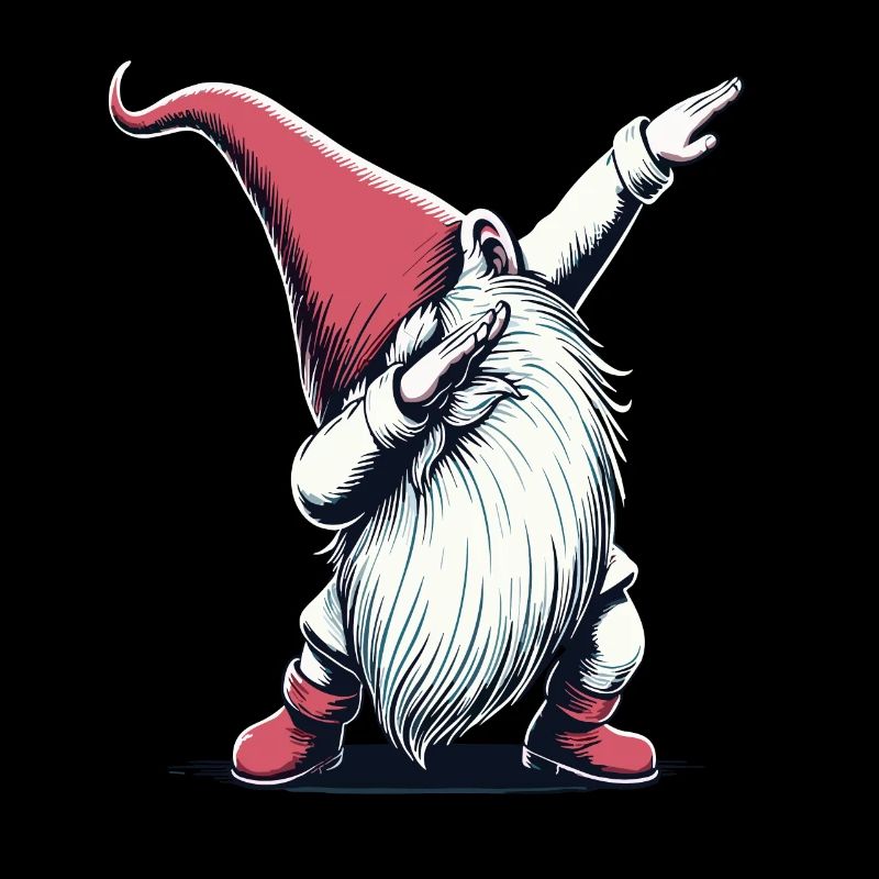 Dabbing Gnome Dab Père Noël