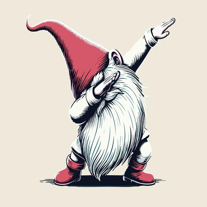 Dabbing Wichtel Dab Nikolaus