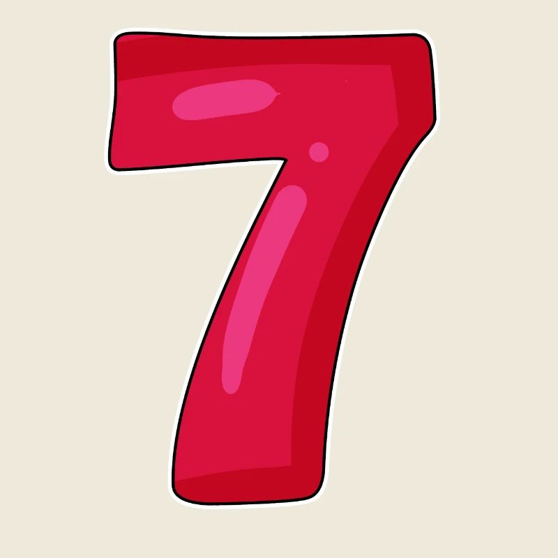 7 red