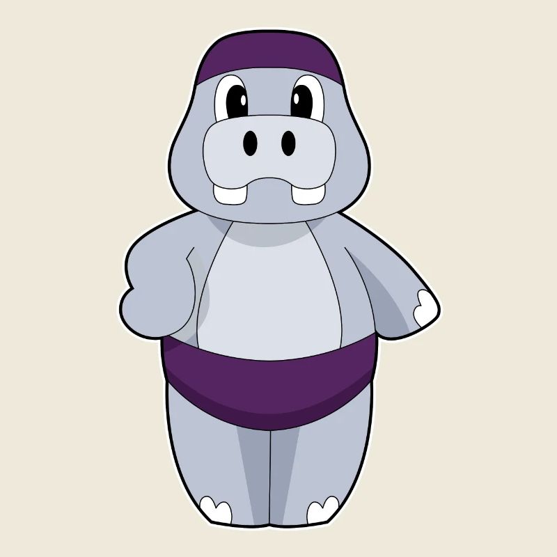 Hippopotamus Bonnet de bain