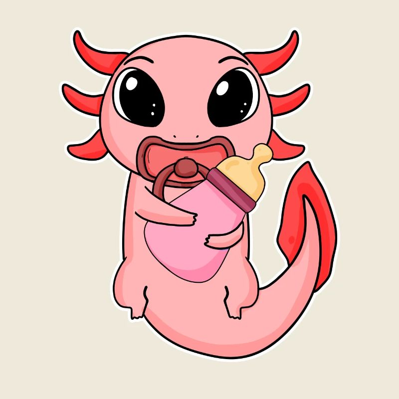 Motif d’axolotl bébé