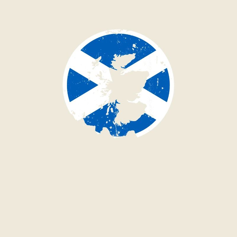 Ecosse Vintage Carte Drapeau Ecossais