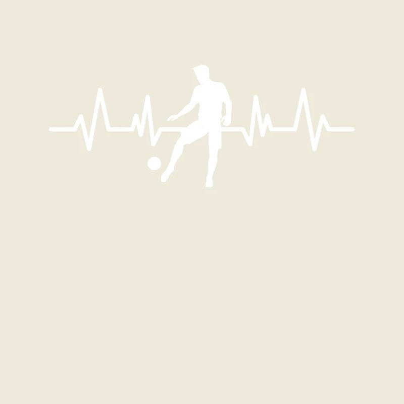 Fußball Herzschlag Heartbeat Geschenk
