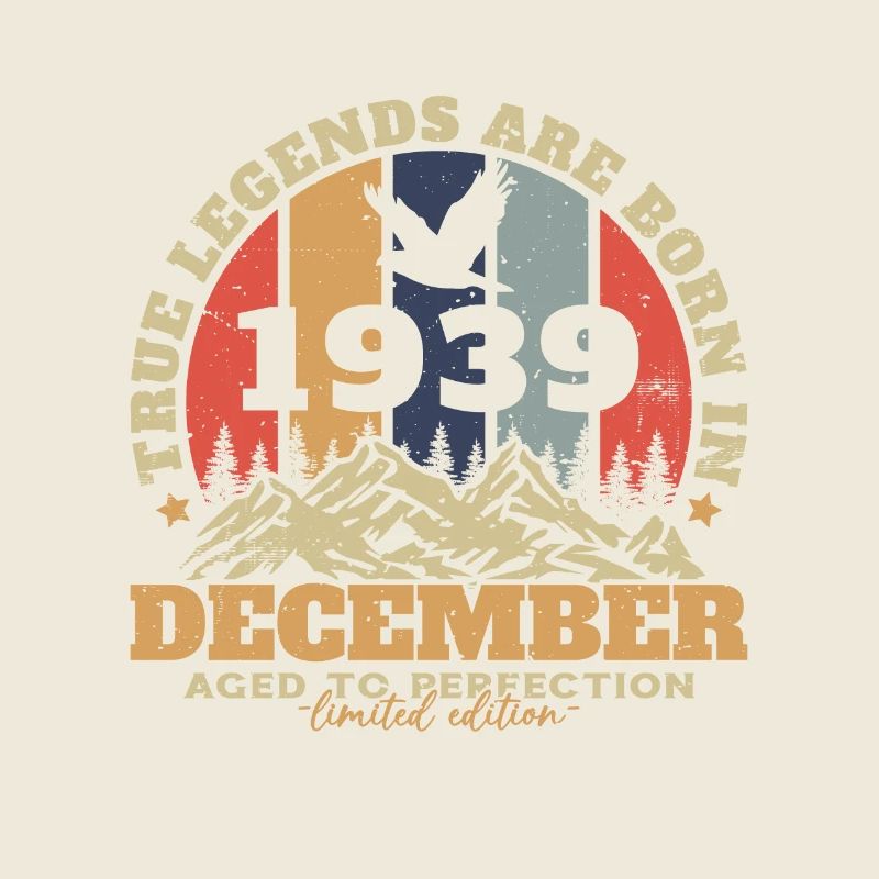 Dezember 1939 Vintage Retro Geburtstagsgeschenk