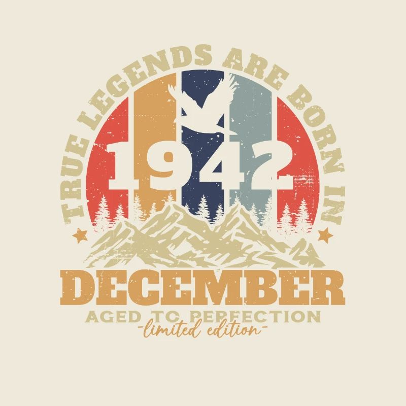 Décembre 1942 Vintage Retro Cadeau D’anniversaire