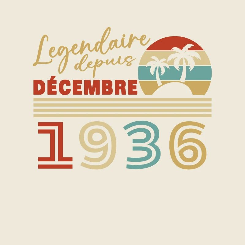 December 1936 Vintage Retro Birthday Gift