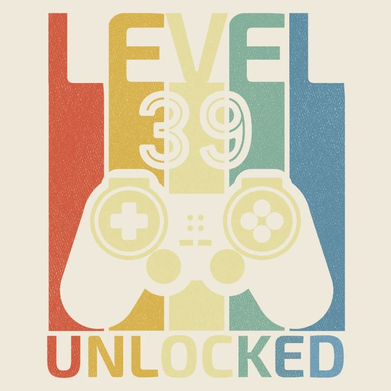 Level 39 freigeschaltet Lustiger Videospieler 39. Geburtstag