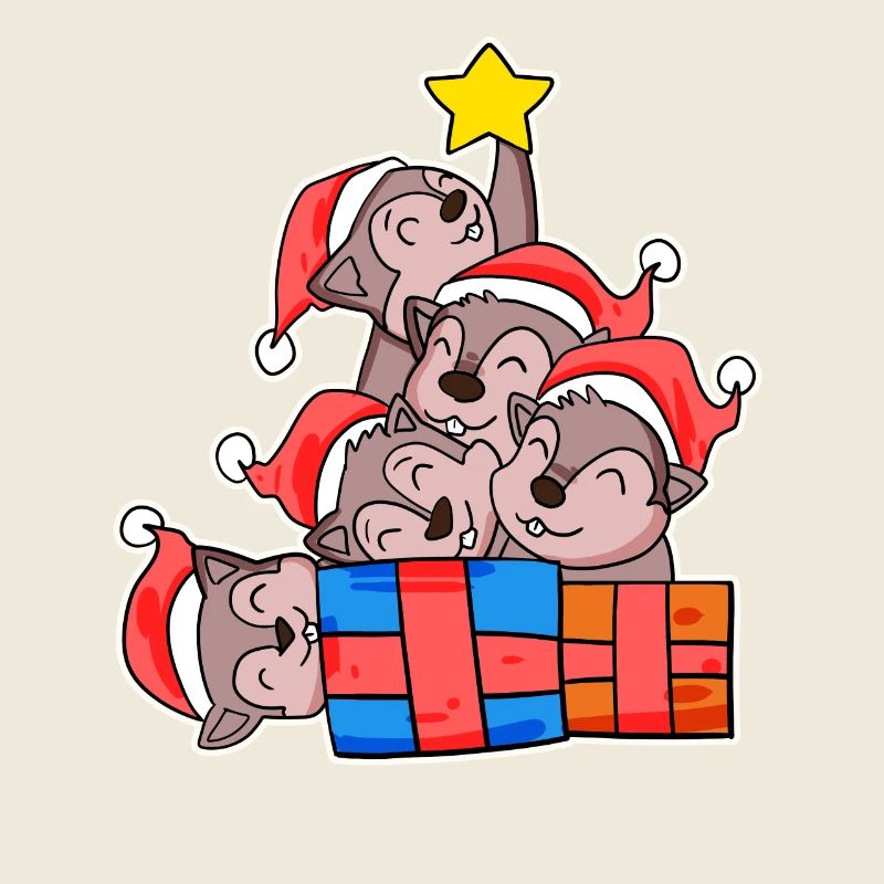 Écureuil sapin de Noël Noël