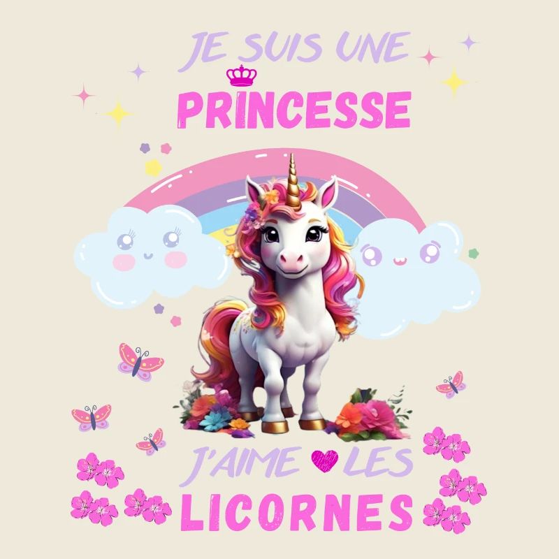 Ich bin eine Prinzessin, ich liebe Einhörner