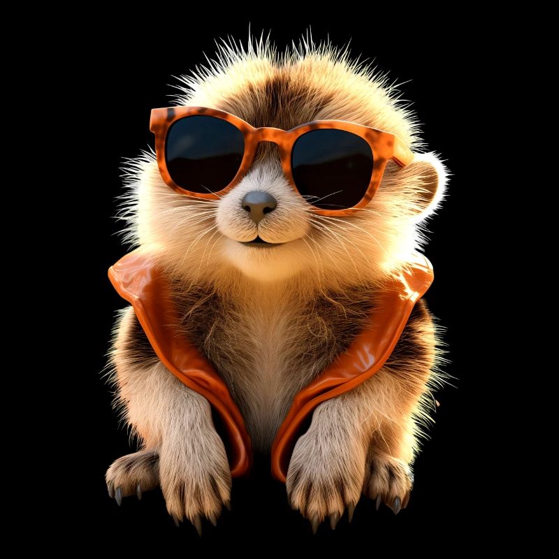 Lunettes de soleil suricate mignon amant de surikate