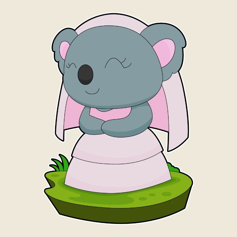 Koala Bridal Veil Wedding