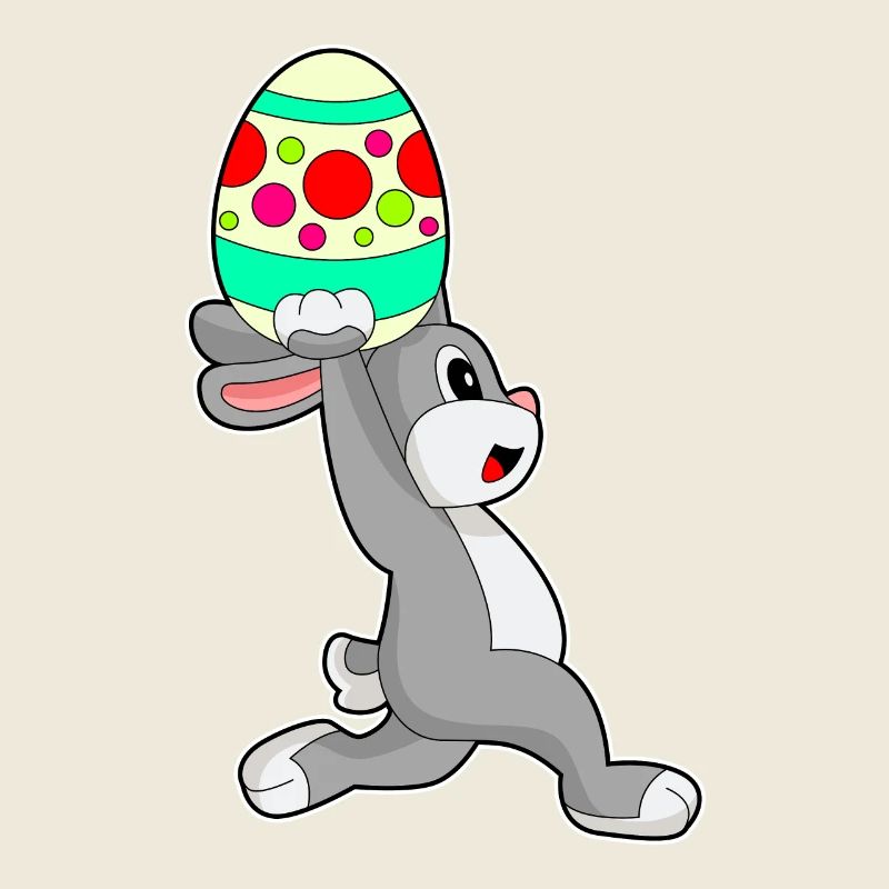 Jogging de Pâques avec un lapin