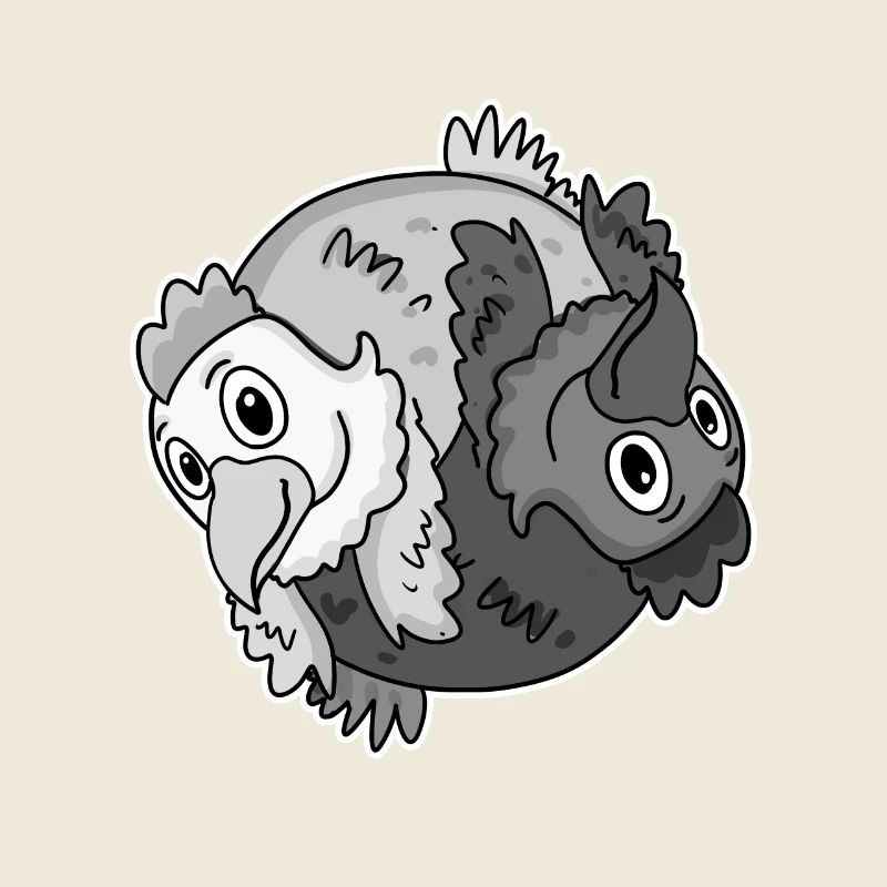 Yin Yang Hühner Huhn