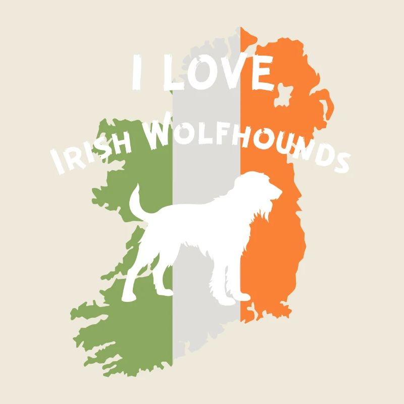 Aperçu du lévrier irlandais avec motivation du drapeau