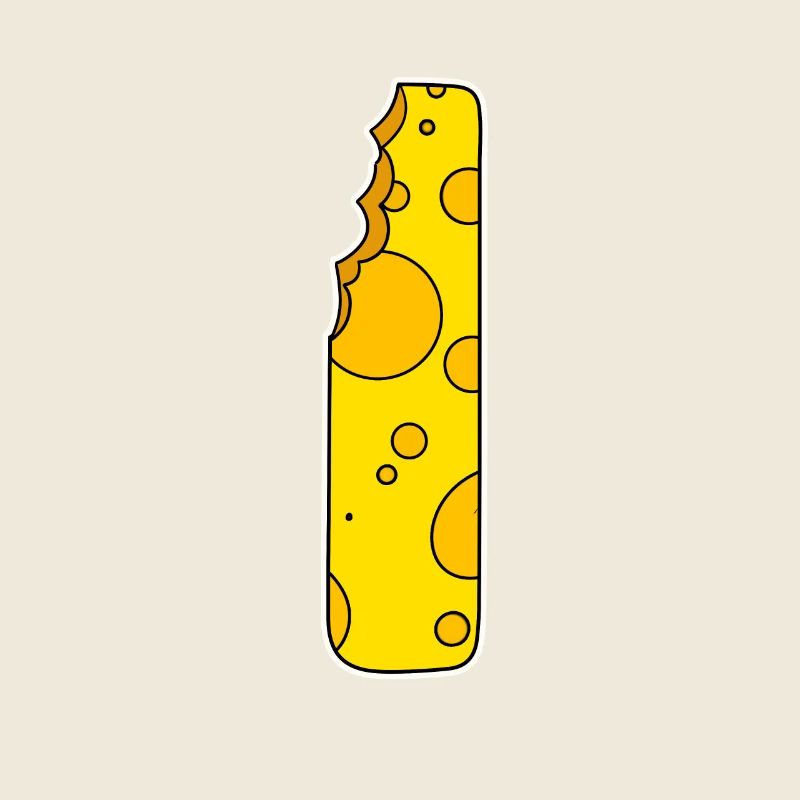 Lettre I - Lettre initiale I - Motif Fromage