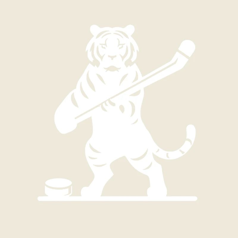 Tiger Eishockey Eishockeyspieler Silhouette