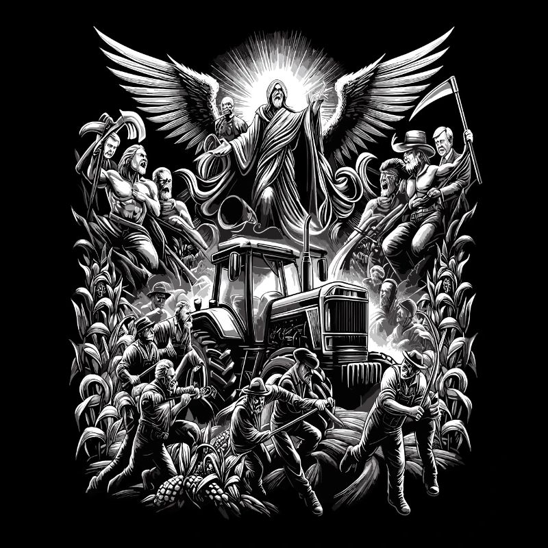 Celestial Peasant Protest Tractor Demo
