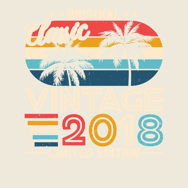 Original 2018 Vintage - Cadeau D’anniversaire 2018