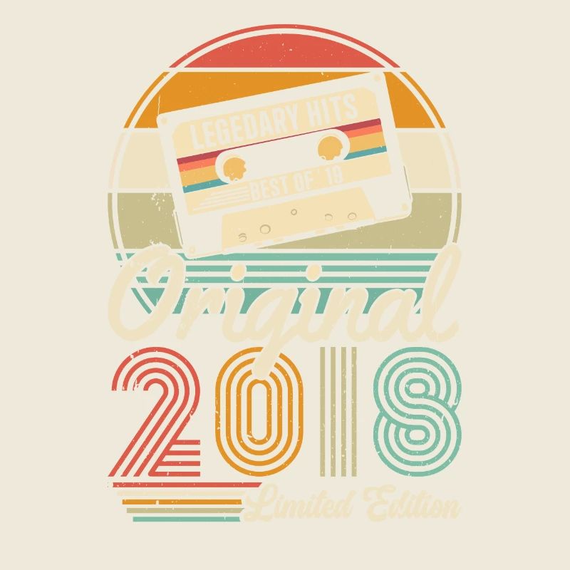 Original 2018 Vintage - 2018 Geburtstagsgeschenk