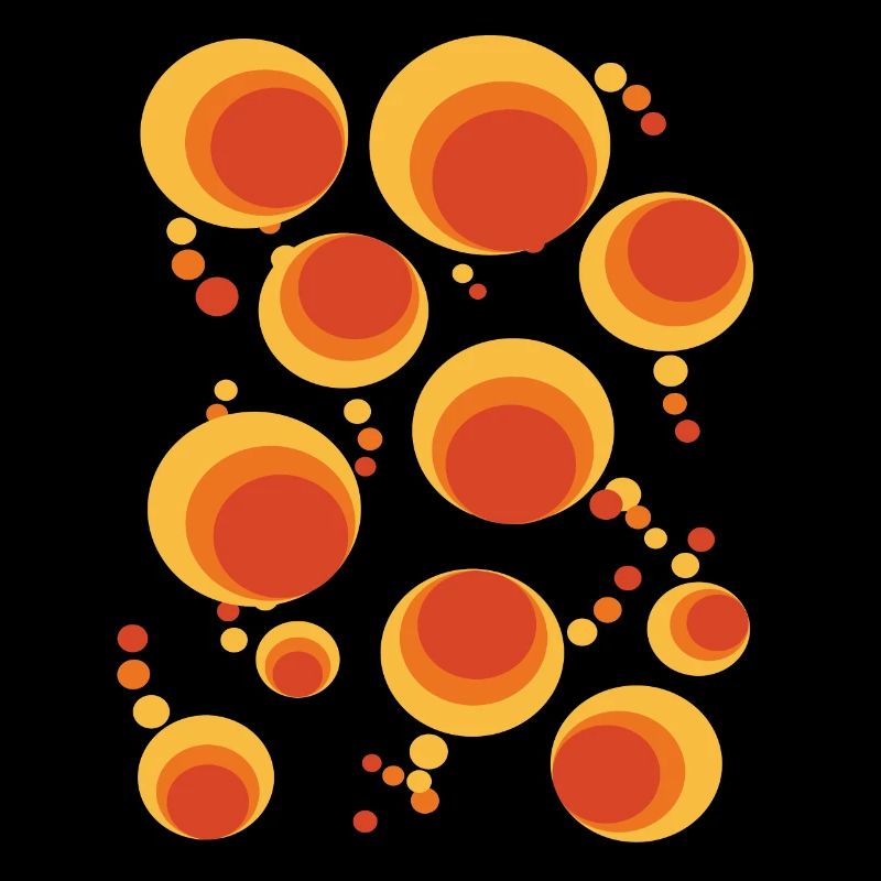 50's 60's Polka Dot Circle Style Pattern