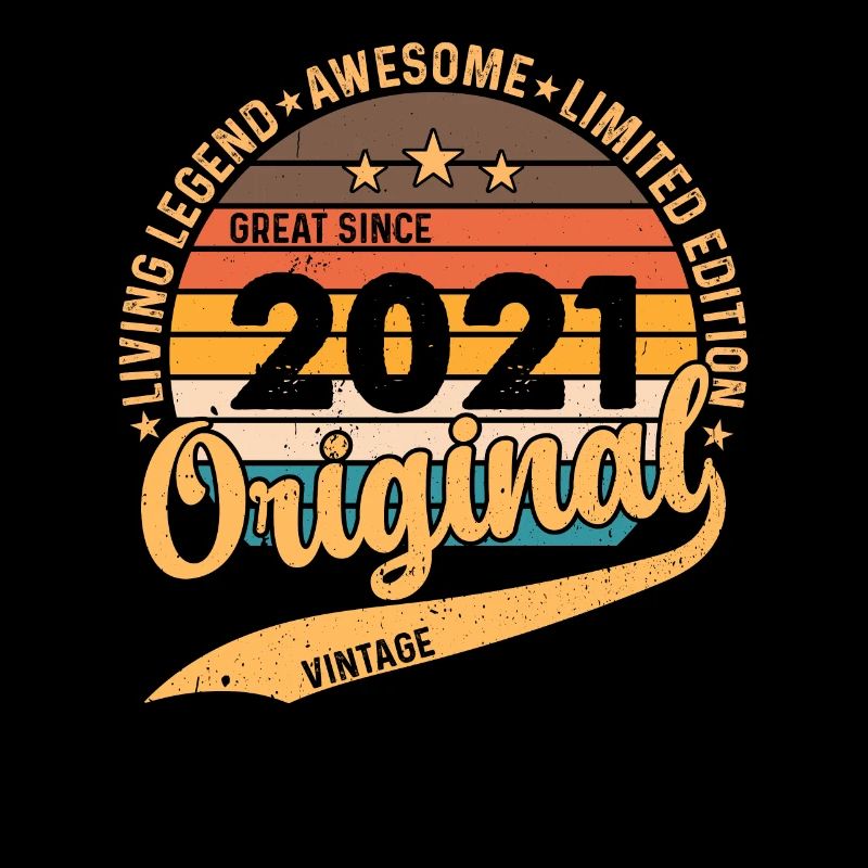 2021 Original 2021 Vintage Vintage Retro anniversa