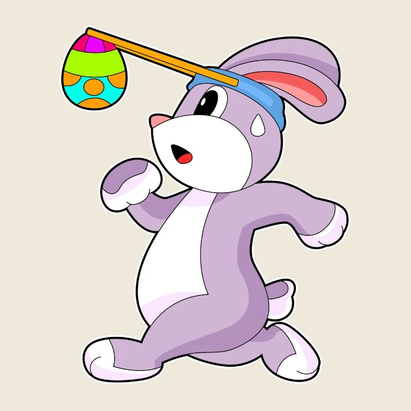 Jogging de Pâques avec un lapin