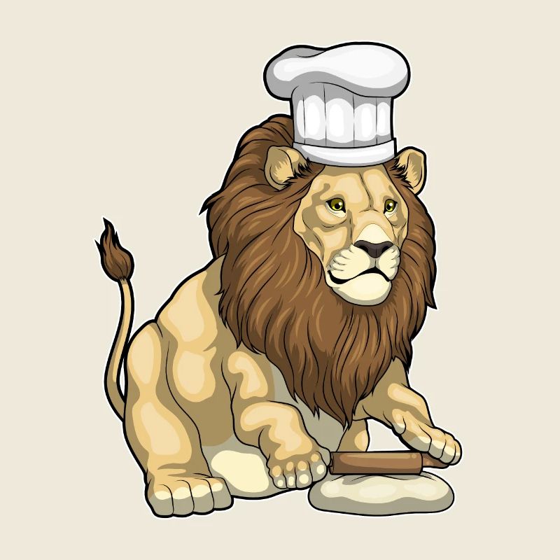 Lion Baker Rolling Pin Baking