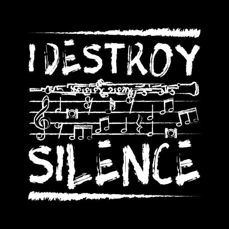 I destroy silence oboe player oboist